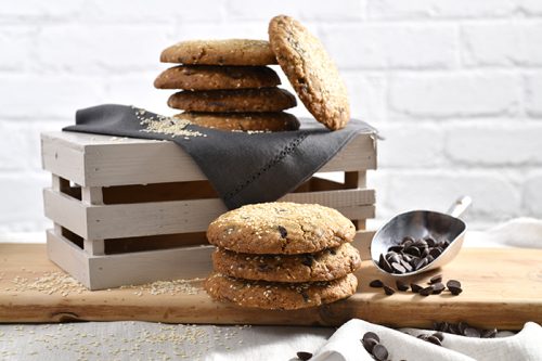 Dark Chocolate,Sea Salt & Sesame Cookie